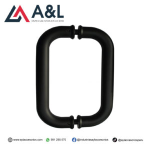 JALADOR DE ACERO NEGRO MATTE - TIPO C