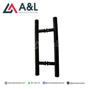 JALADOR DE ACERO NEGRO MATTE - TIPO H