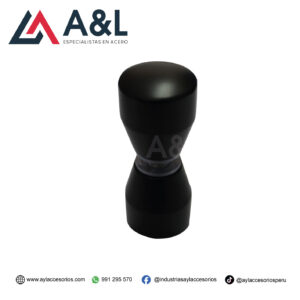 PERILLA CÓNICA DE ACERO NEGRO MATTE